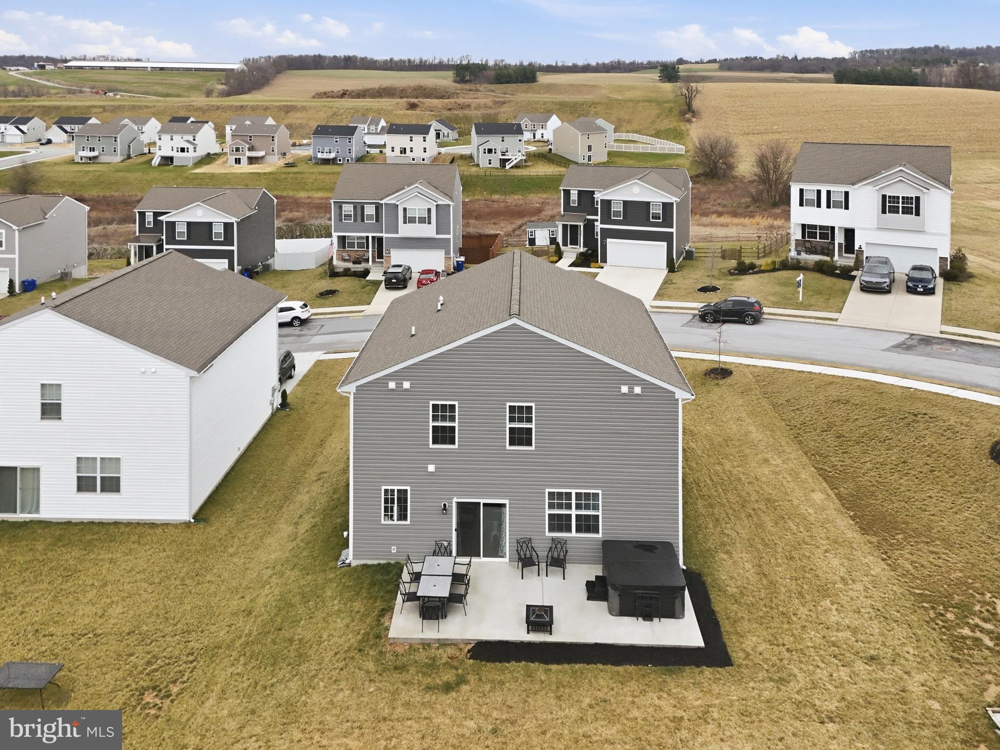 4301 Brent Drive Spring Grove, PA 17362 - Photo 46 of 49 an aerial view of residential houses with outdoor space and ocean view