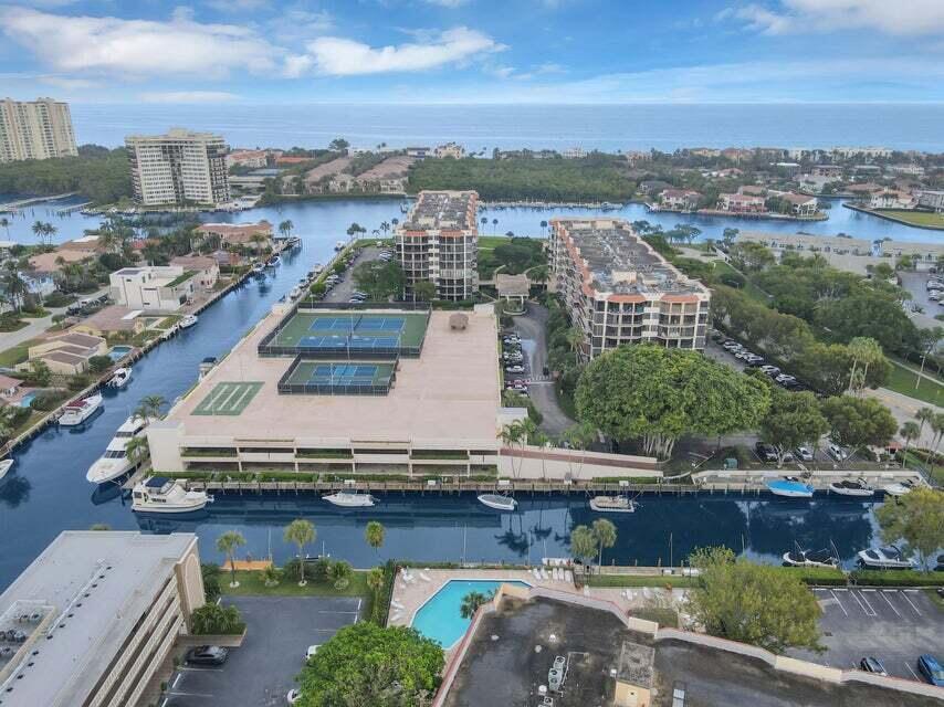 859 Jeffery Street, Unit 506 Boca Raton, FL 33487 - Photo 51 of 80 an aerial view of a house with a lake view