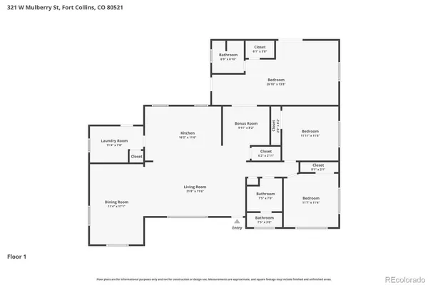$780,000 | 321 West Mulberry Street, Fort Collins, CO 80521
