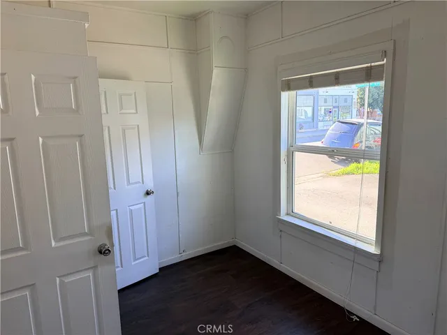 a view of an entryway with a window