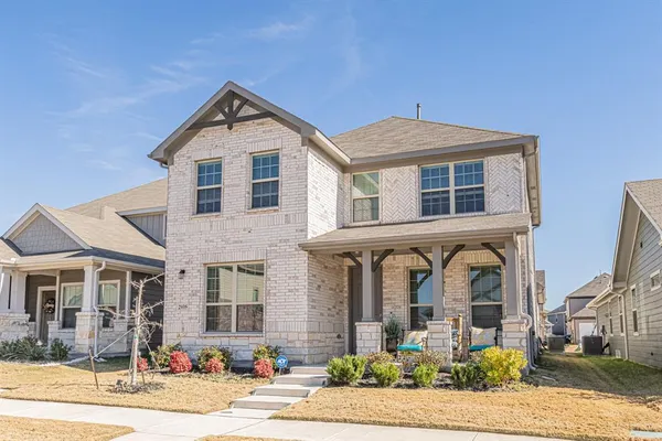 a front view of a house