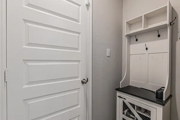 a room with storage and utility