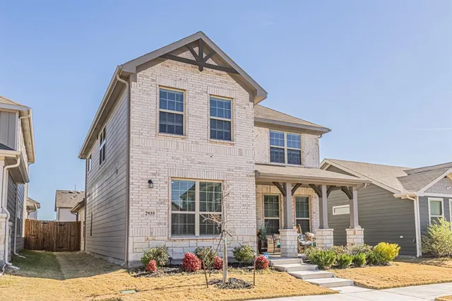 a front view of a house