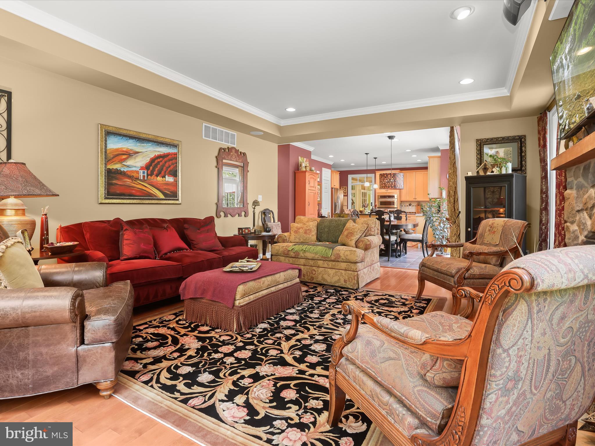 2905 Duvall Road Woodbine, MD 21797 - Photo 29 of 90 Family Room - Tray Ceiling - Hardwood Floors