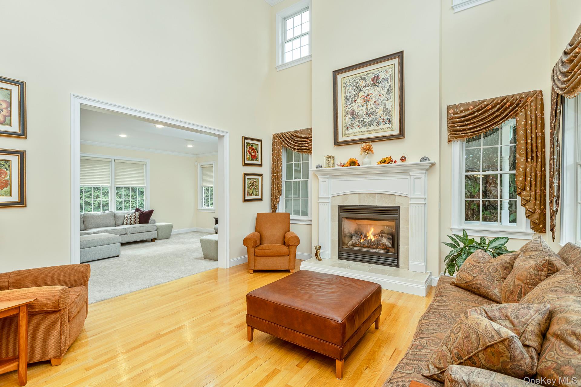 4 Martin Avenue Shoreham, NY 11786 - Photo 8 of 50 a living room with furniture and a fireplace