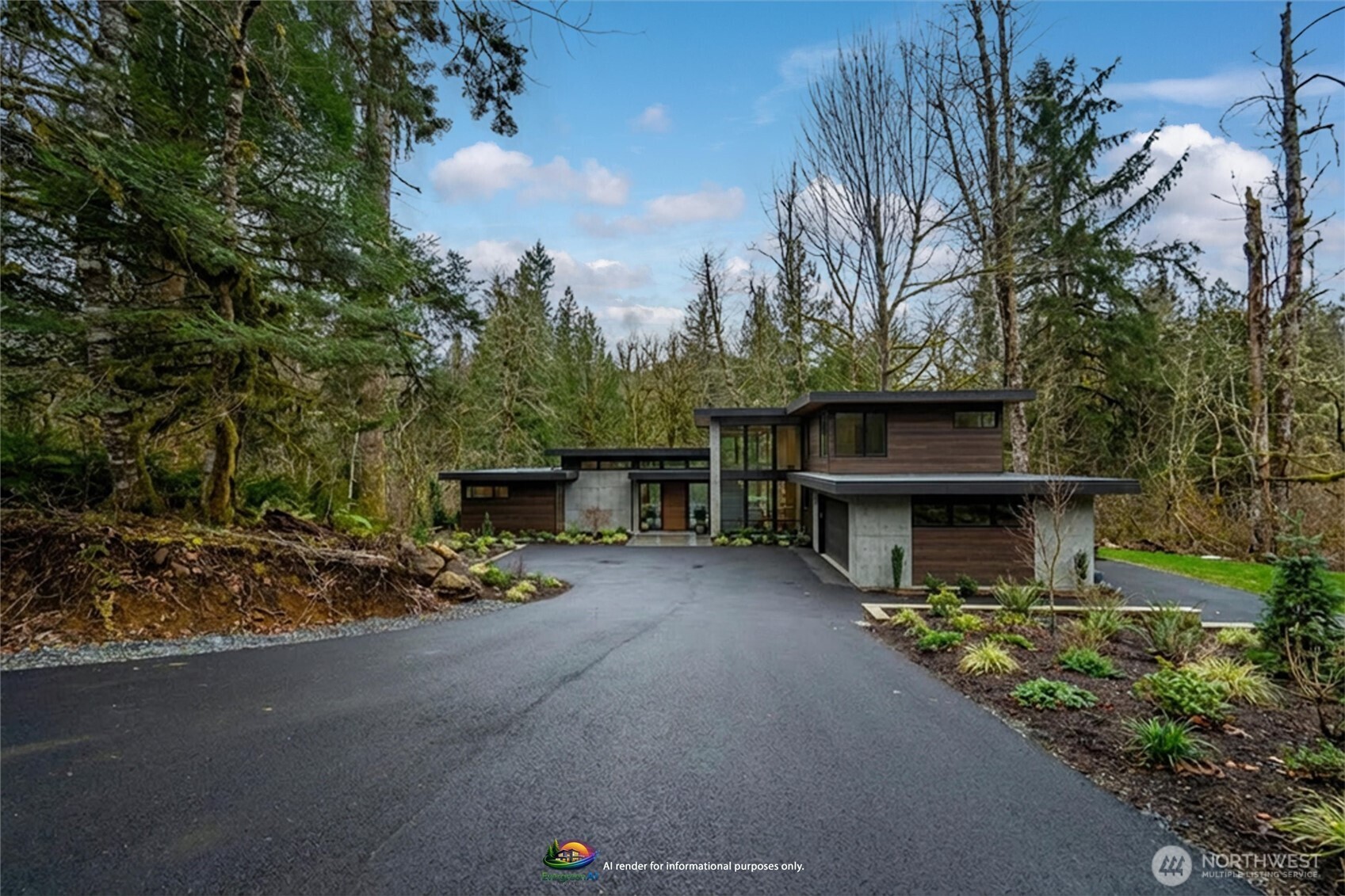 0 Mosquito Lake Road Deming, WA 98244 - Photo 22 of 22 a view of a patio with table and chairs under an umbrella
