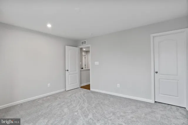 a view of an empty room