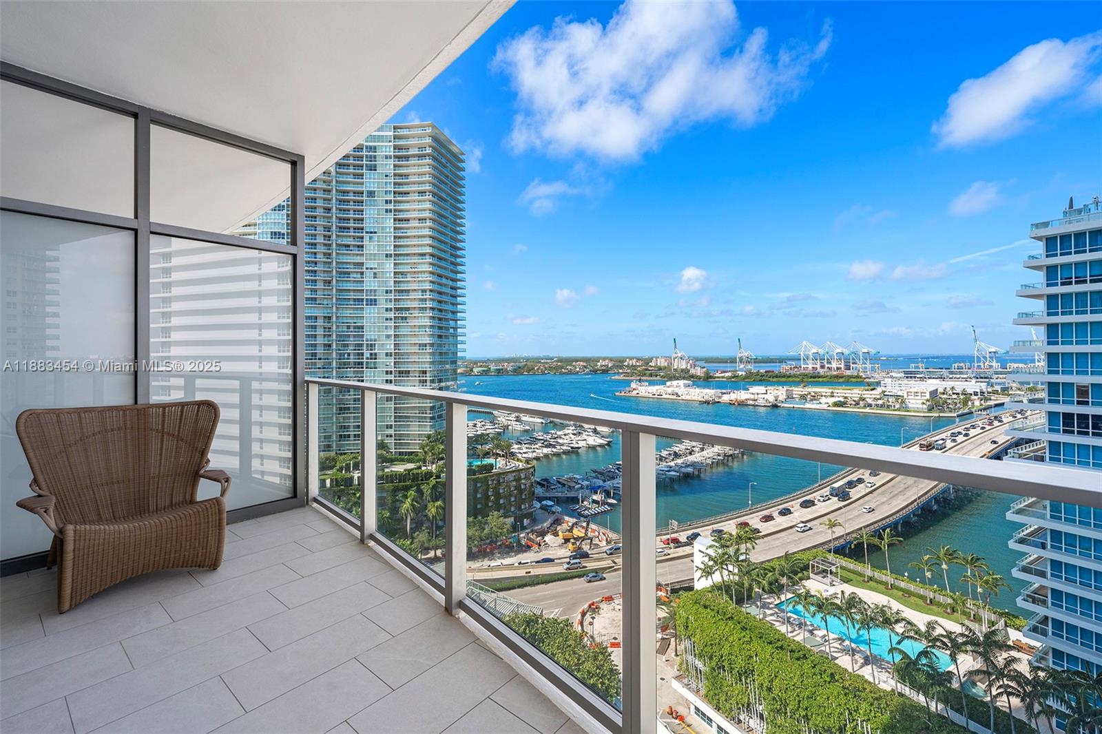500 Alton Road, Unit 1904 Miami Beach, FL 33139 - Photo 19 of 31 a view of balcony with furniture