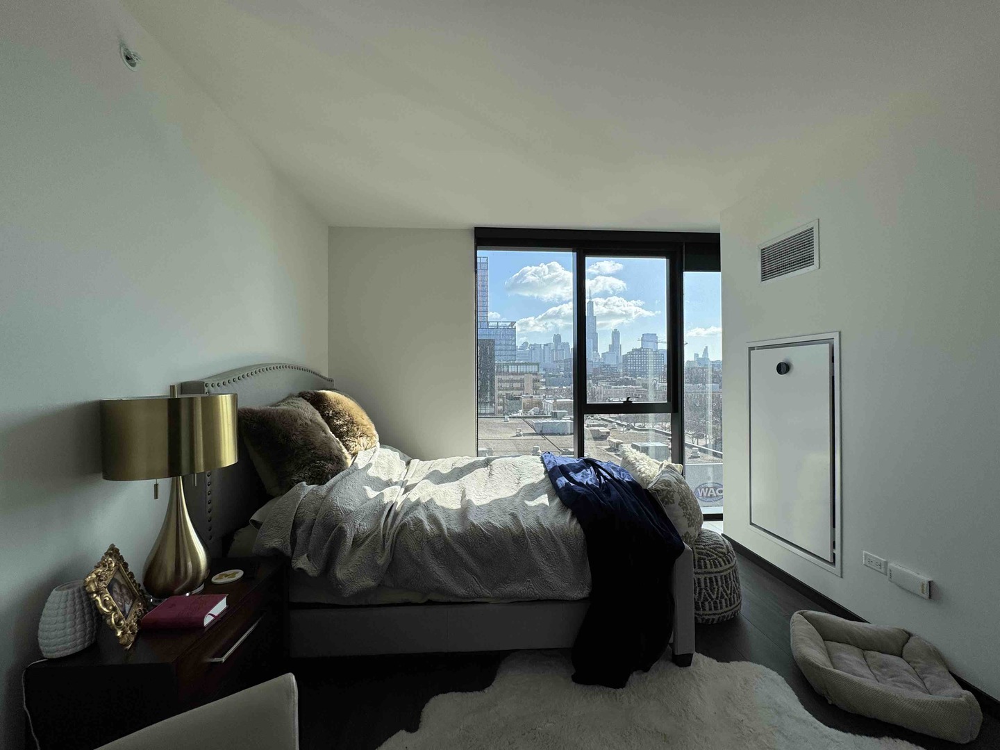 Undisclosed Address Chicago, IL 60607 - Photo 13 of 28 a bedroom with a bed and window
