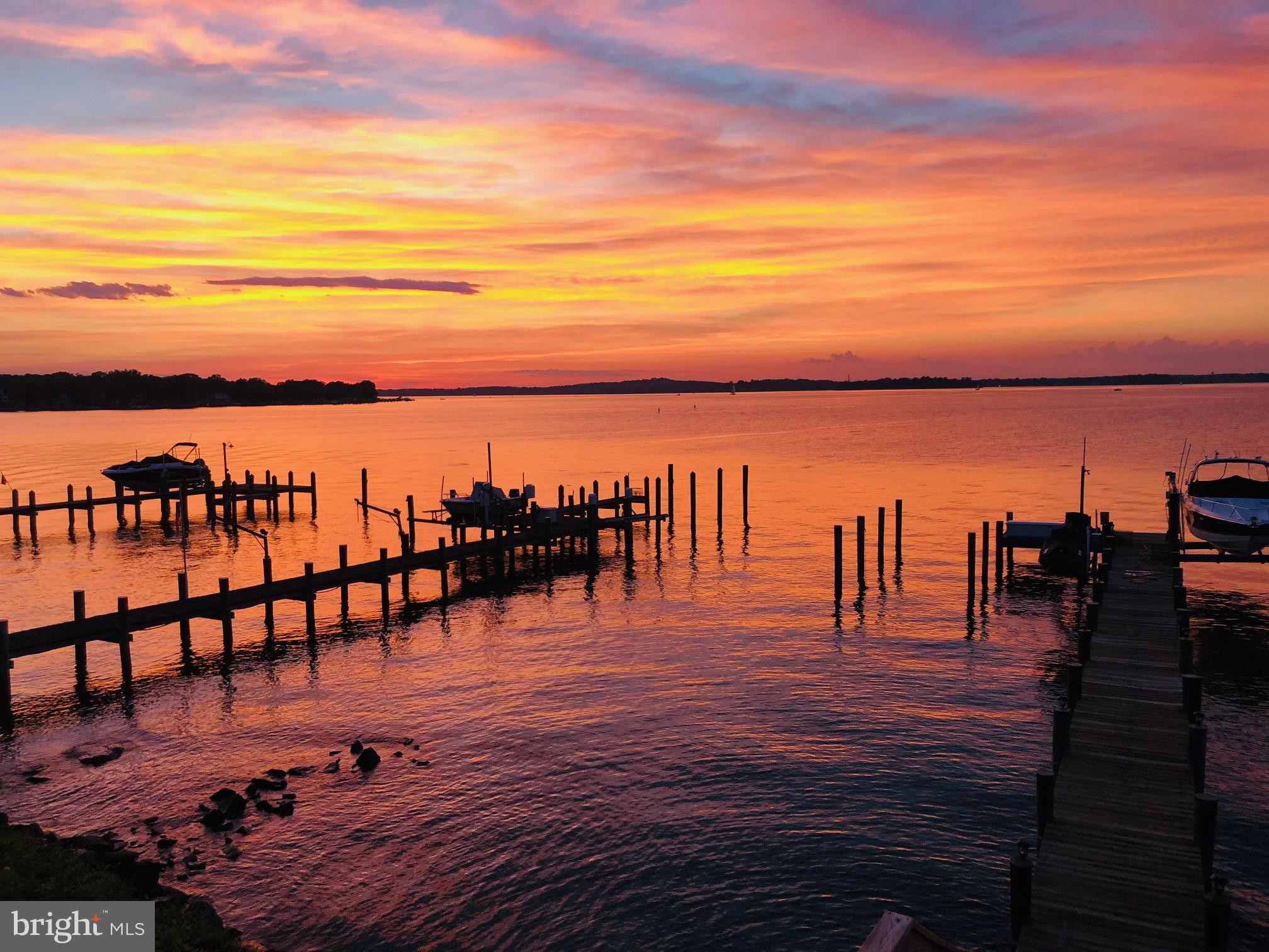 1100 River Bay Road Annapolis, MD 21409 - Photo 4 of 4 Serene sunset over tranquil waters.