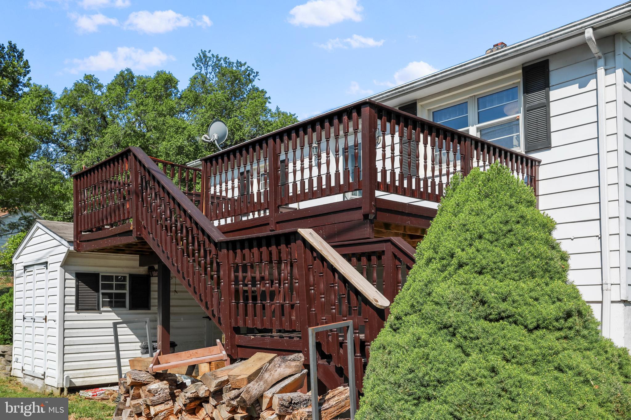 51 Waterfall Road Chester Gap, VA 22623 - Photo 22 of 24 Rear deck and storage shed
