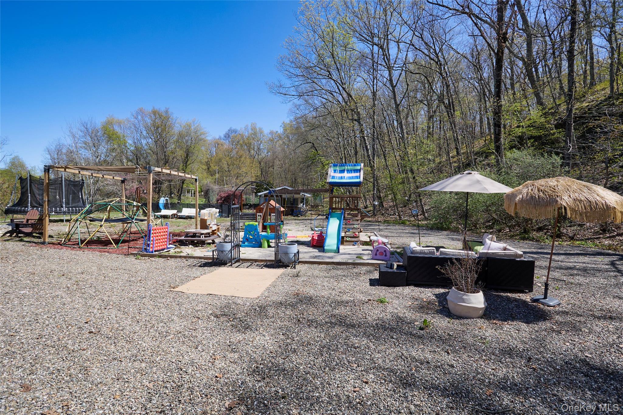 32 Cole Road Pleasant Valley, NY 12569 - Photo 10 of 49 a view of a backyard with sitting area