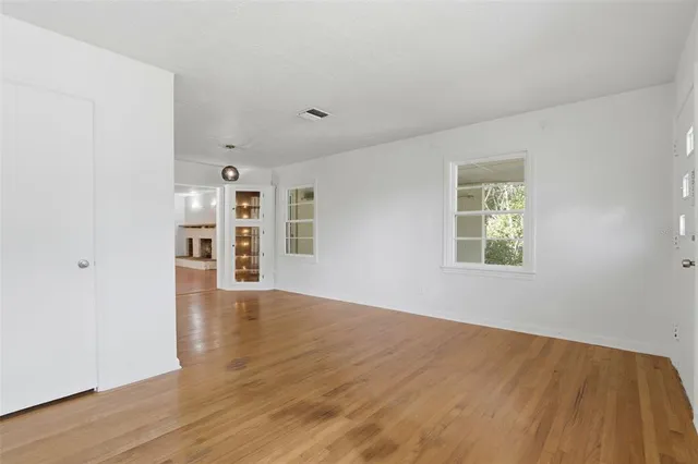 wooden floor in an empty room