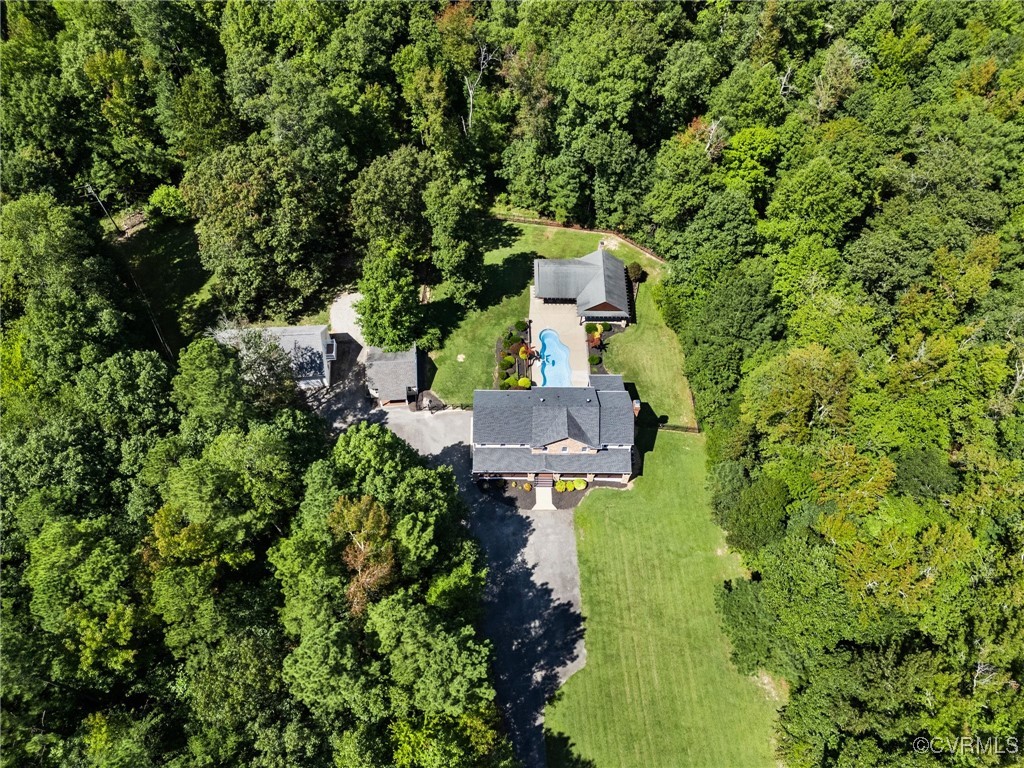 9850 Taylor Road Chesterfield, VA 23838 - Photo 35 of 38 an aerial view of a house with a yard