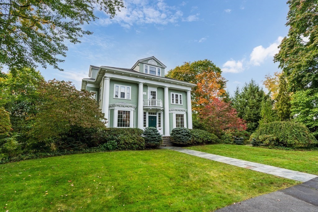 9 Livermore Road Wellesley, MA 02481 - Photo 2 of 20 a front view of house with yard and green space