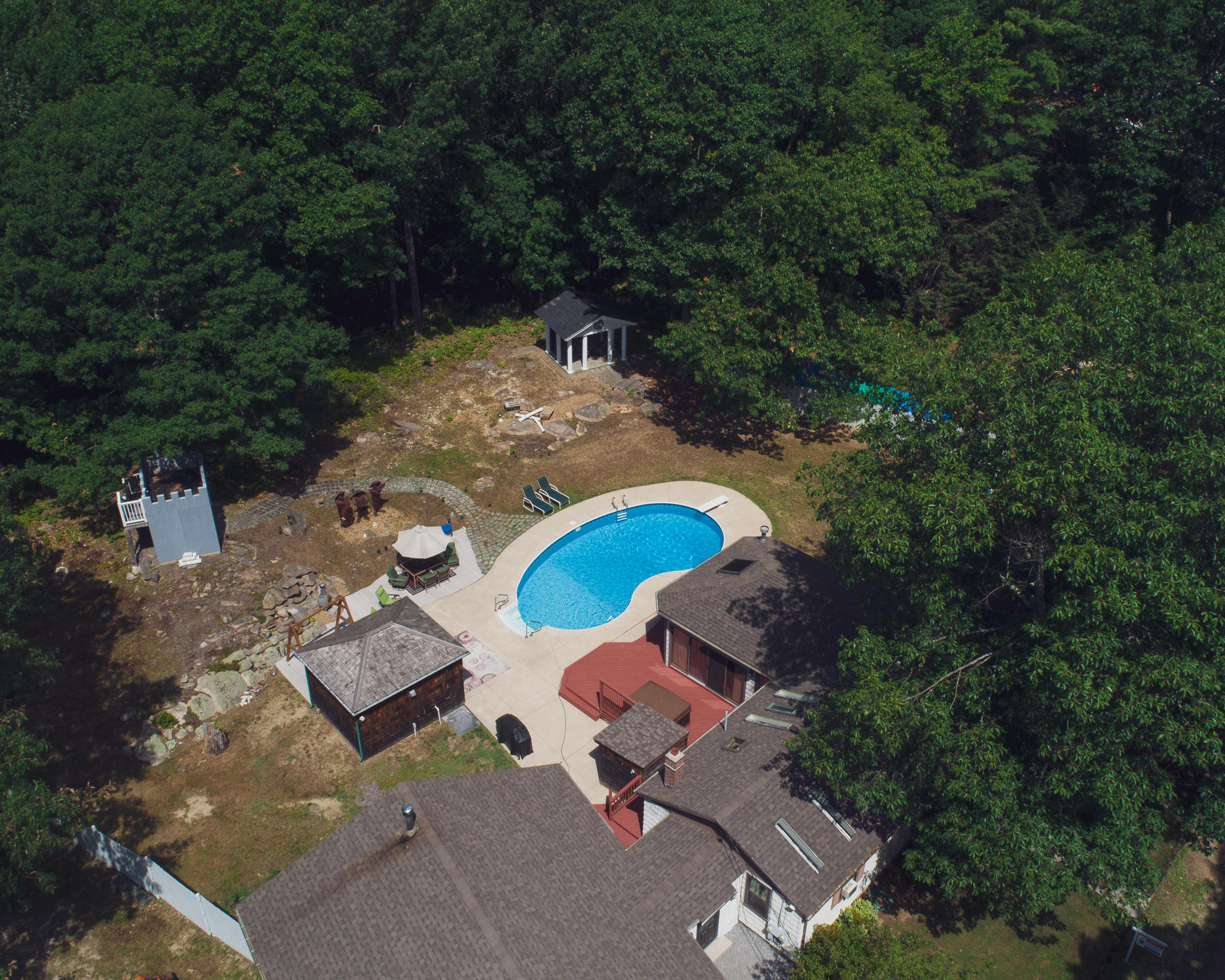Aerial of property