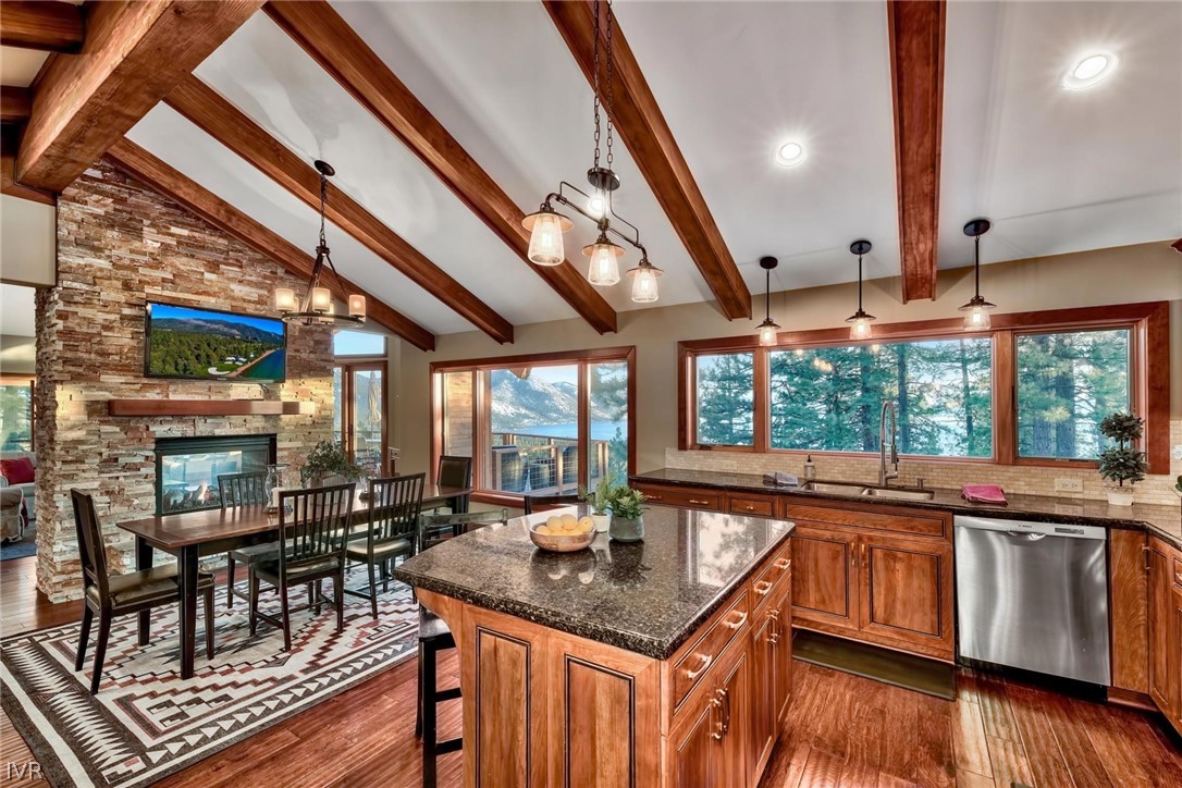 751 Tyner Way Incline Village, NV 89451 - Photo 12 of 29 an open kitchen with granite countertop a stove and white cabinets
