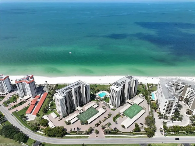 a view of a ocean with a big yard