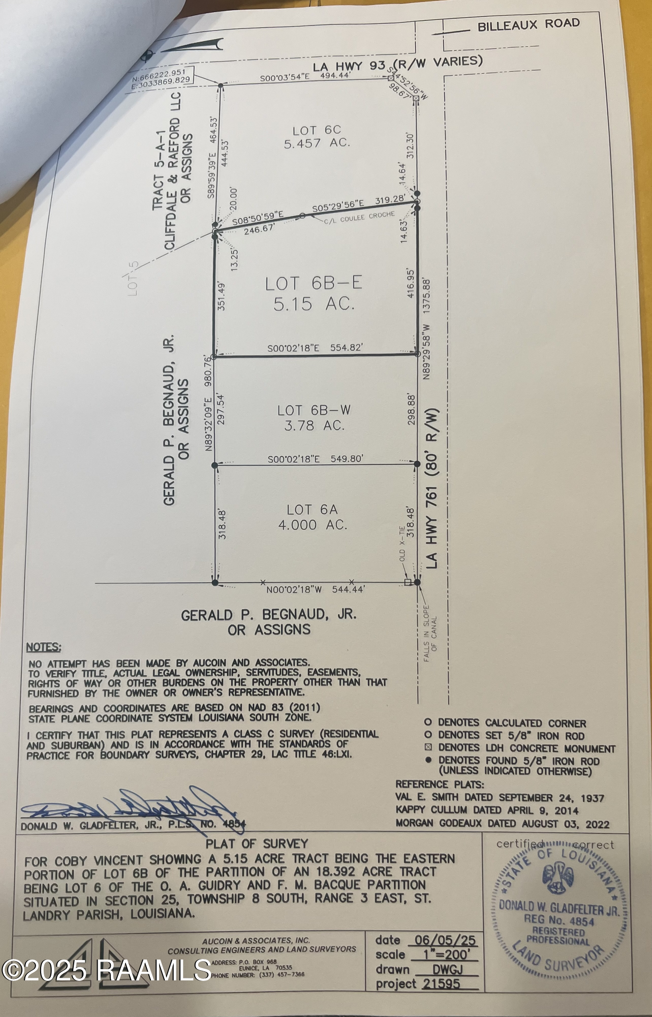 1427 Hwy 761 Church Point Church Point, LA 70525 - Photo 8 of 9 Plat for land