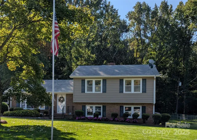 a house that has a tree in it