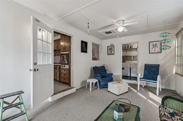 a bedroom with a bed and furniture