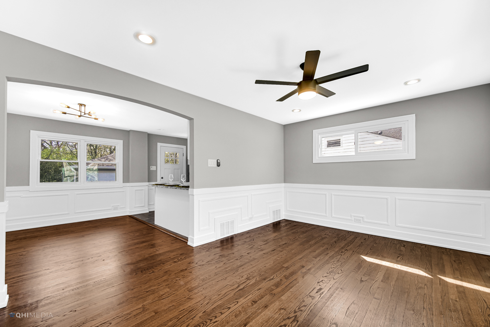 2141 Downey Road Homewood, IL 60430 - Photo 5 of 31 a view of empty room with wooden floor and fan