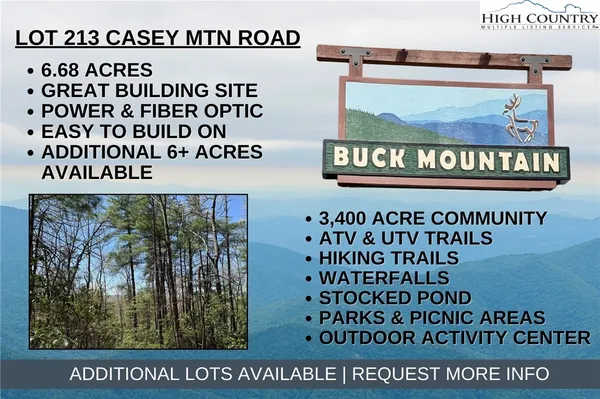 $59,900 | Lot 213 Casey Mountain Road, Purlear, NC 28665