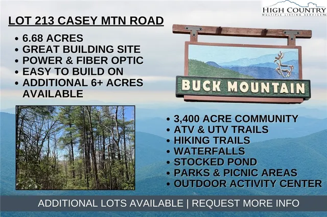 $64,900 | Lot 213 Casey Mountain Road, Purlear, NC 28665