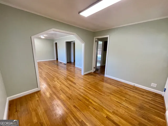 wooden floor in an empty room