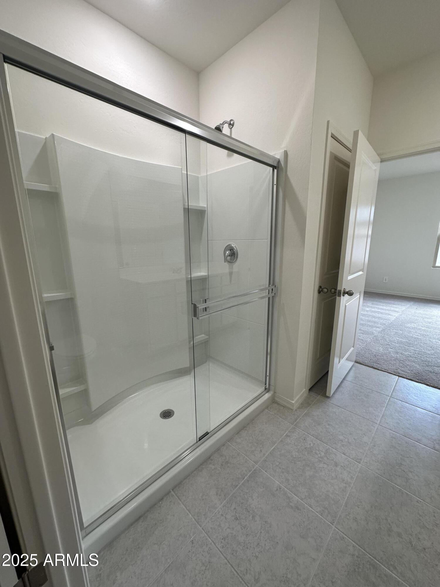 2044 Night Rider Road San Tan Valley, AZ 85140 - Photo 12 of 17 a bathroom with a glass shower door