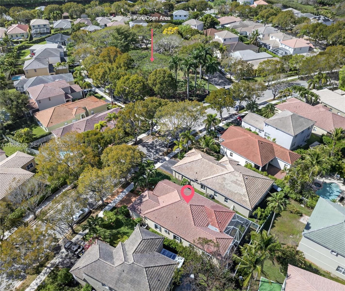 4317 Willow Ridge Drive Weston, FL 33331 - Photo 56 of 71 an aerial view of residential houses with outdoor space