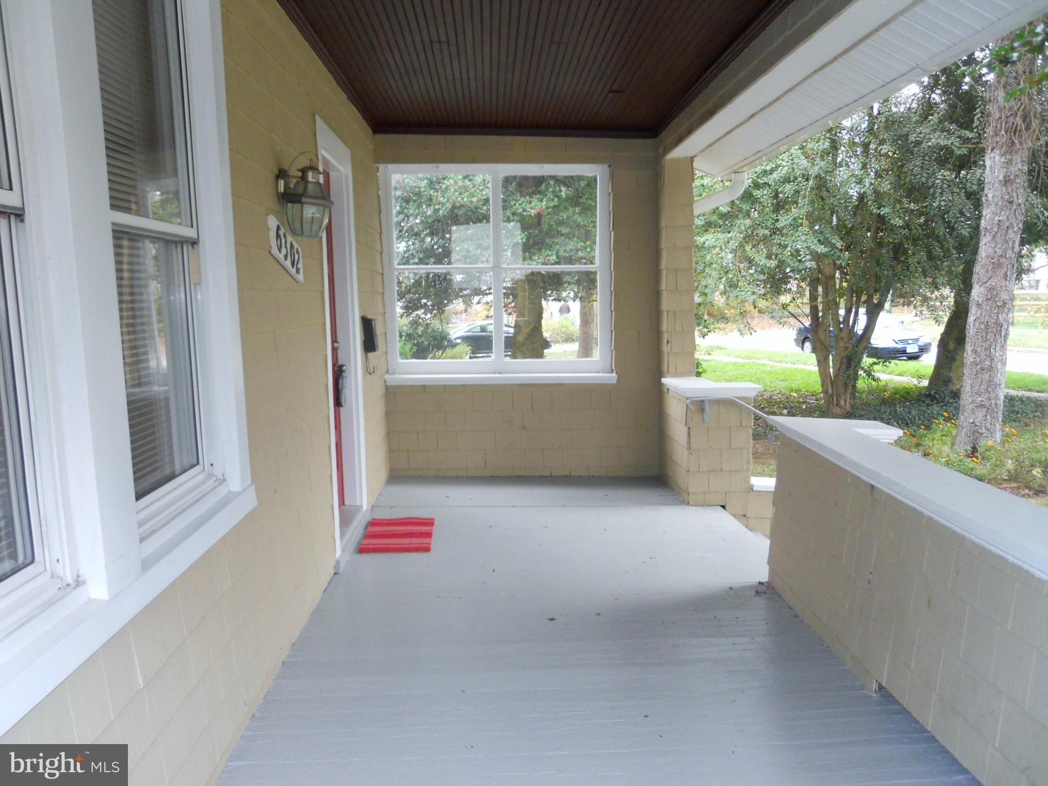 6302 Mayflower Road Baltimore, MD 21212 - Photo 2 of 22 Covered Front Porch