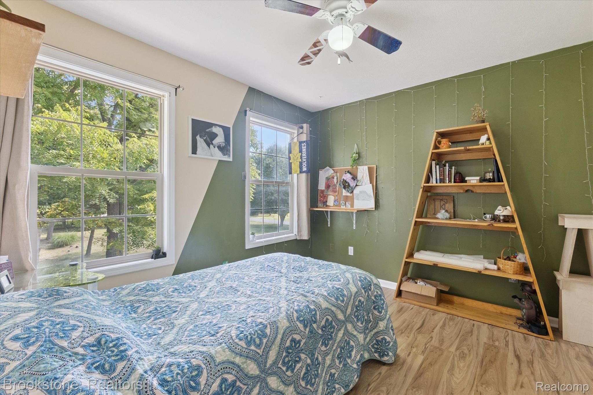 13962 South Beardslee Road Perry, MI 48872 - Photo 24 of 56 Bedroom featuring wood finished floors and ceiling fan