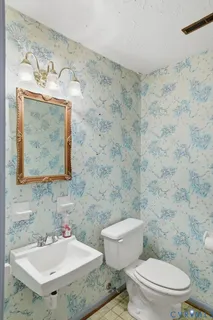 a living room with a fireplace