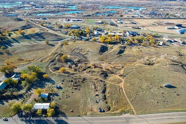 an aerial view of a city