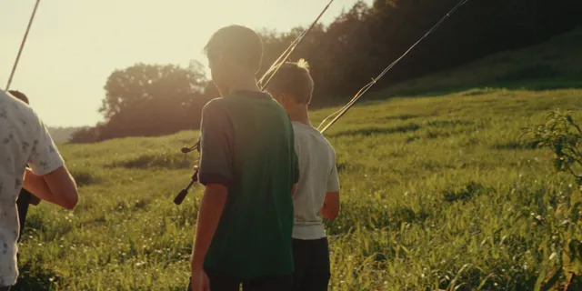 a view of lake from next to house