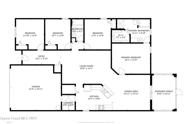 $379,000 | 4061 Wilkes Drive, Melbourne, FL 32901