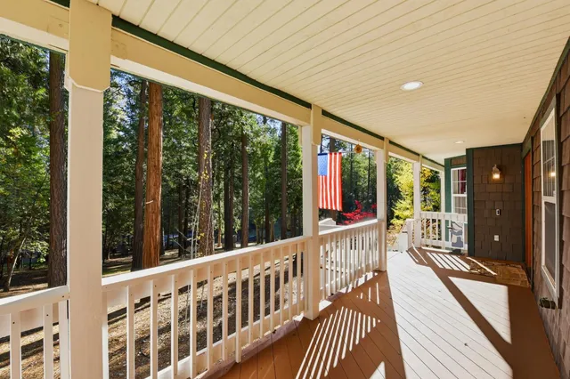 a view of balcony with couch