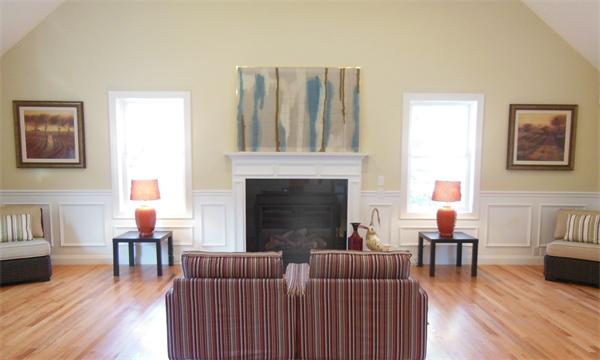 440 Great Road Bedford, MA 01730 - Photo 8 of 23 a living room with furniture and a fireplace