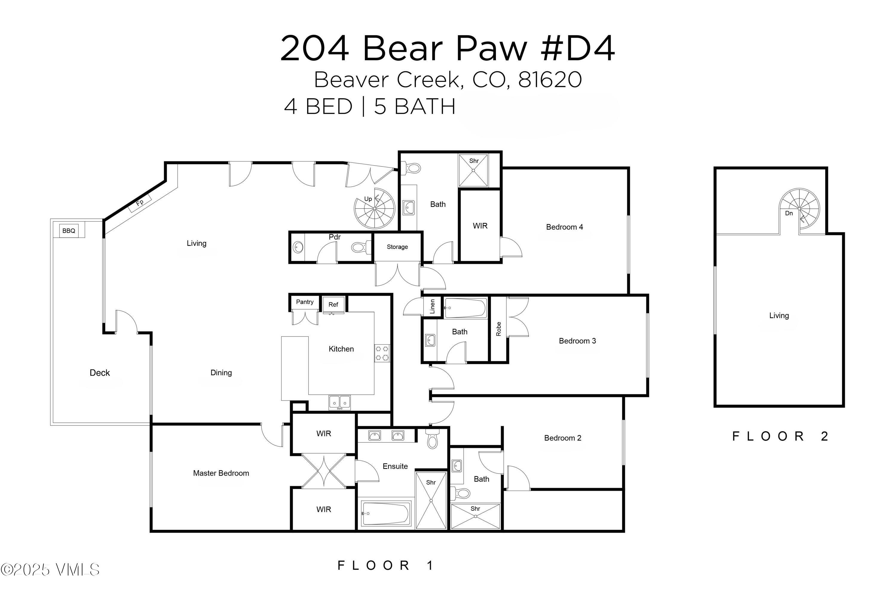 204 Bear Paw, Unit D6 Avon, CO 81620 - Photo 29 of 29 Bear Paw D6 Floorplan Matterport Edited