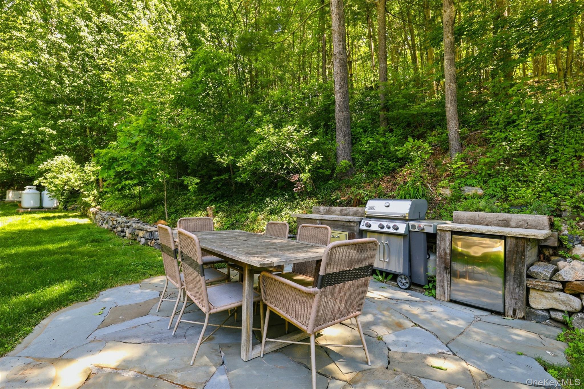 13 Schildbach Road Pound Ridge, NY 10576 - Photo 36 of 46 Outdoor Barbecue area right behind the kitchen