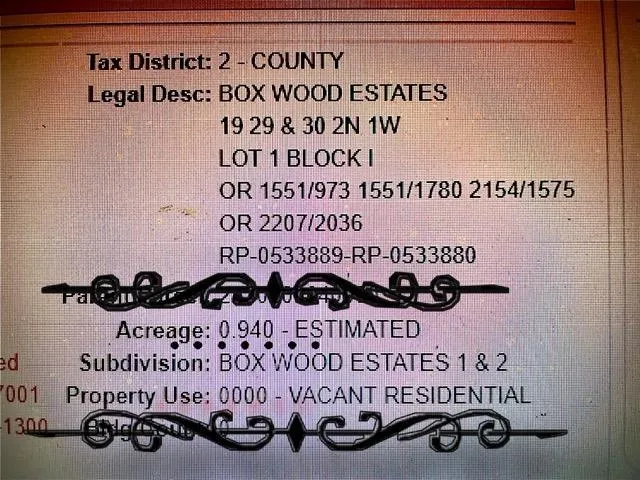 $19,900 | Xxx Xxx Red Gum Road, Tallahassee, FL 32304