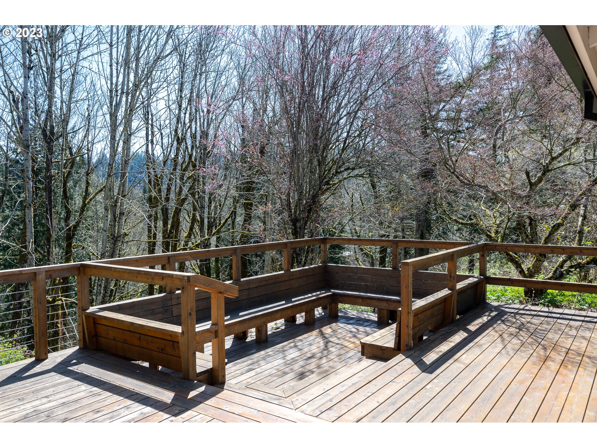930 Northeast Salzman Road Corbett, OR 97019 - Photo 20 of 32 a view of outdoor space with seating and trees