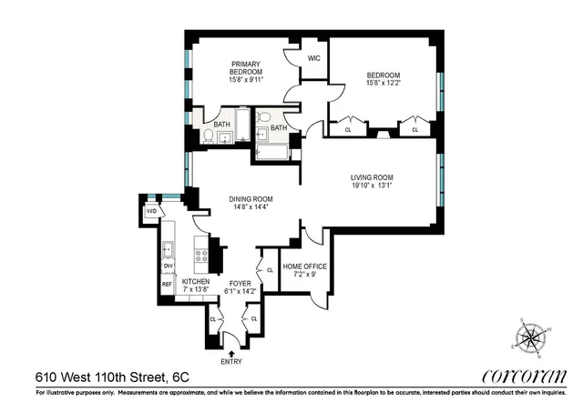 $1,995,000 | 610 West 110th Street, Unit 6C | Upper West Side