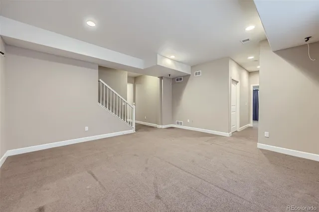 a view of an empty room