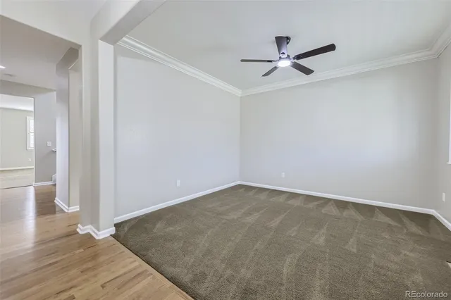 a view of an empty room