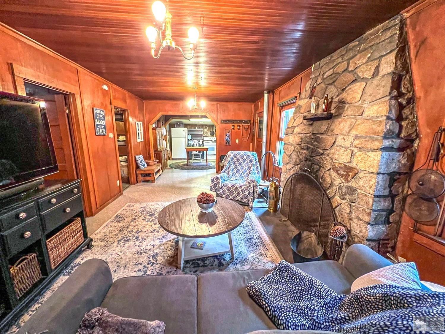 127 46 Milestone South Lake Tahoe, CA 95721 - Photo 4 of 22 a living room with furniture a flat screen tv and rug