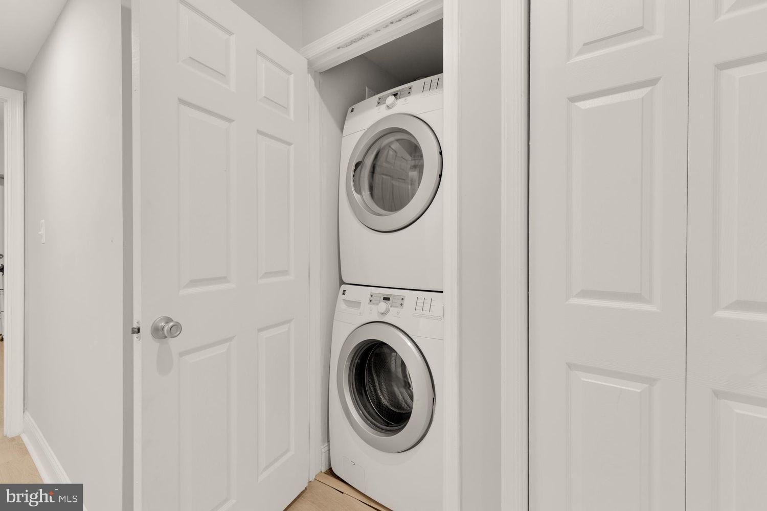 1755 W Street Southeast, Unit A Washington, DC 20020 - Photo 29 of 35 a utility room with dryer and washer