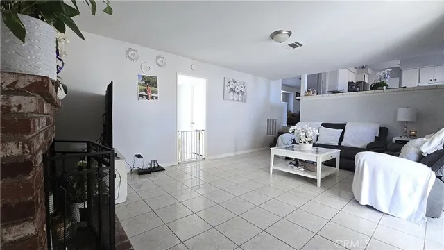 a bedroom with a bed and with furniture