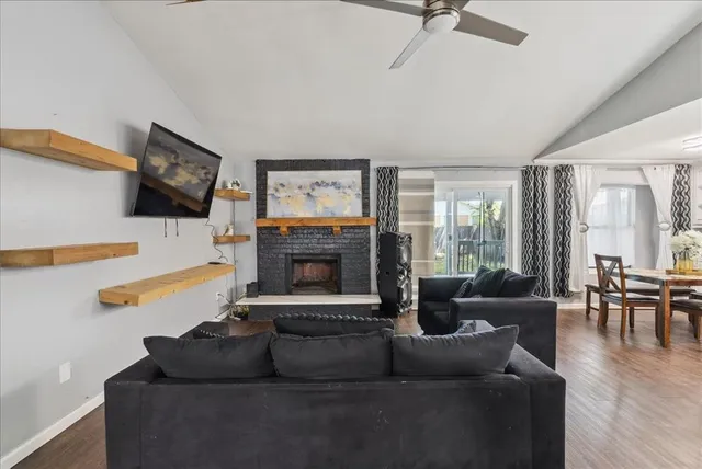 a kitchen with a stove and a refrigerator